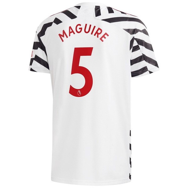 Camiseta Manchester United NO.5 Maguire 3ª Kit 2020 2021 Blanco